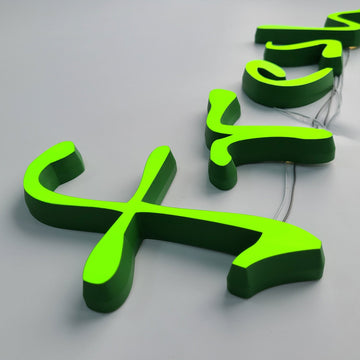 Business Signs Logo Bright Luminous Characters Interior Frontlit Led Acrylic Sign 3D Shop Letter Sign