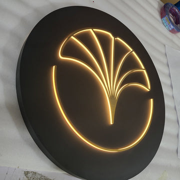 Business Outdoor Advertising Display Metal Light Boxes Custom Push Through Acrylic Logo Letters Led Signage