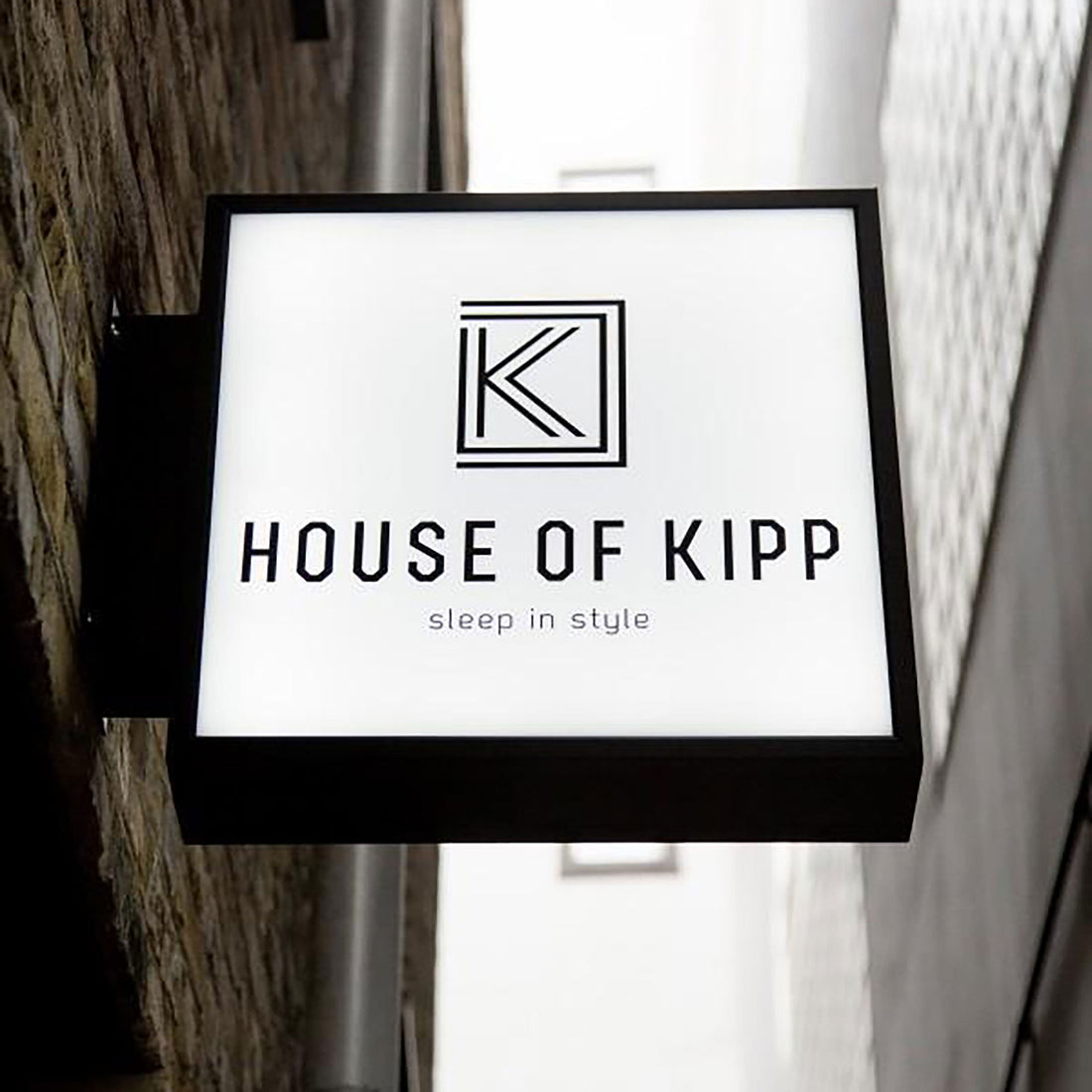 Blade Logo Sign Custom LED Lightbox Signs Stainless Steel Double Lit Shop Front Commercial Sign