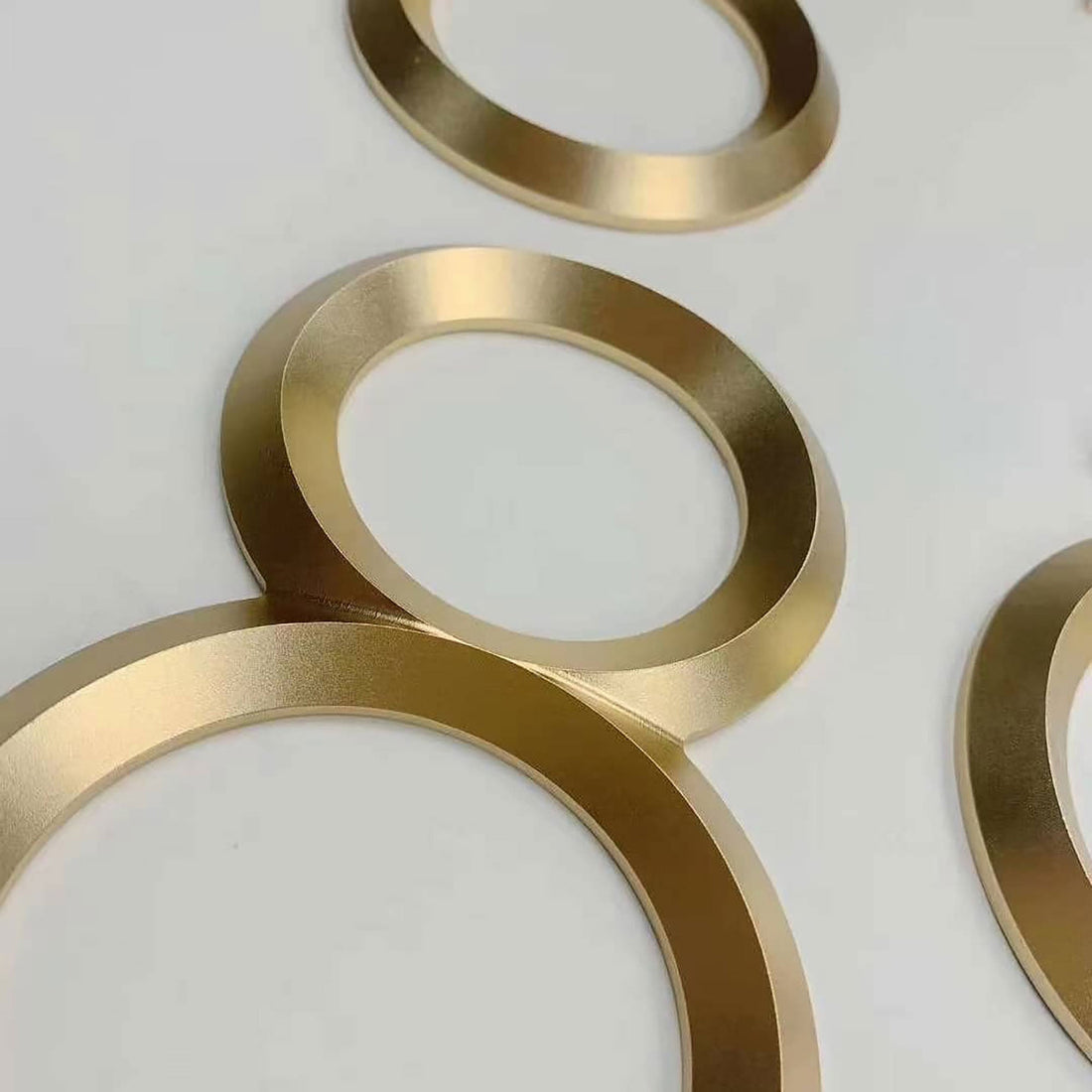 Business sign gold 3d metal letters laser cut custom wall 3d logo sign with beveled face