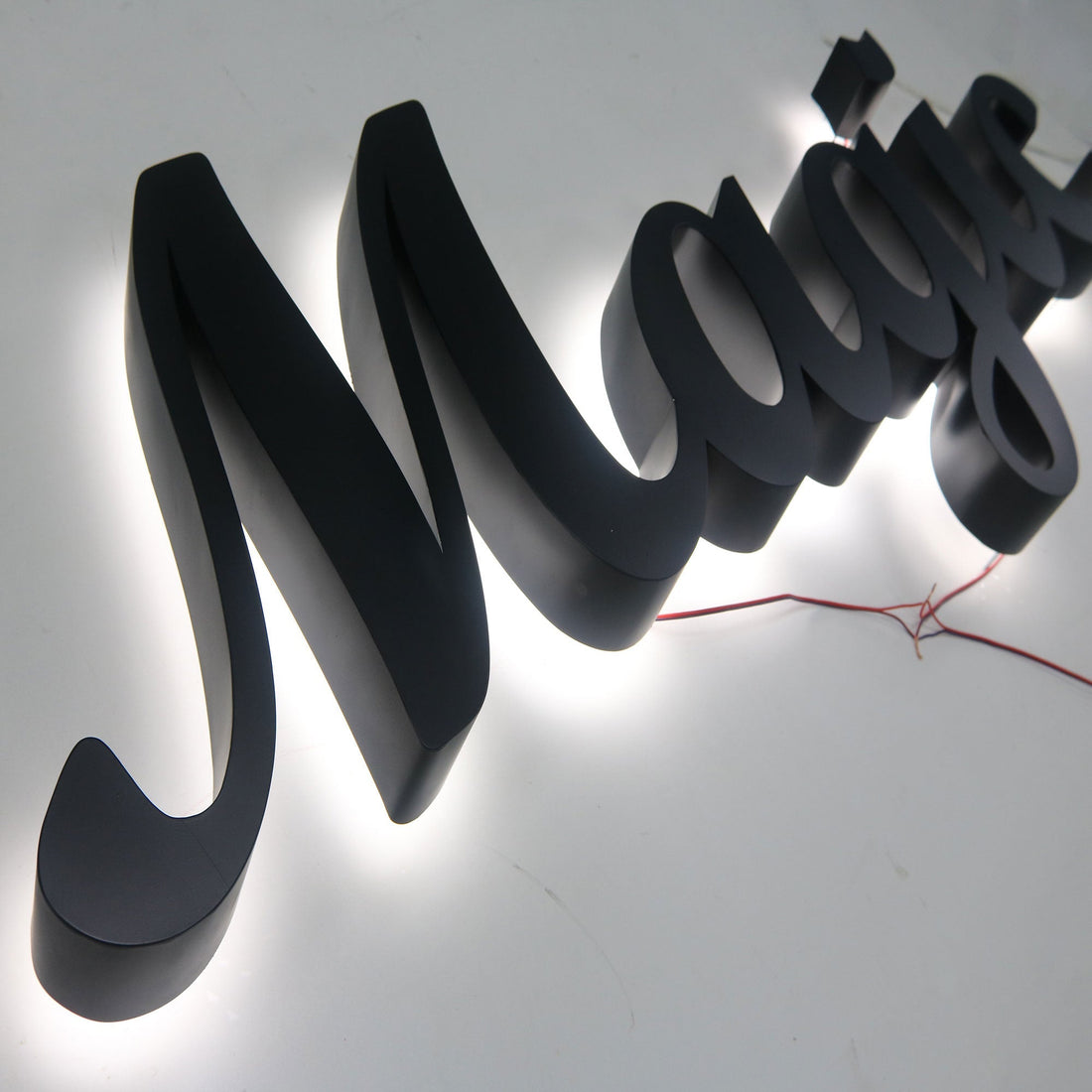 Building Logo Sign Business Signboard 3D Custom Led Business Signs Stud Mounted Wall Display Channel Letters Outdoor