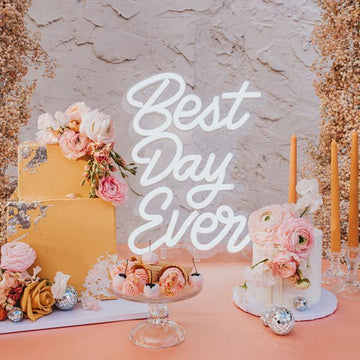 BEST DAY EVER neon signs