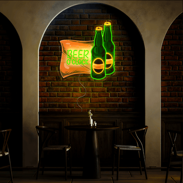 Beer O'clock Artwork Neon Sign
