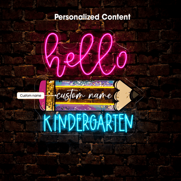 Personalized LED neon sign example for a custom name guide