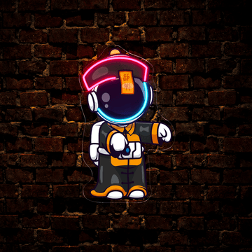 Astronaut Vampire Artwork Led Neon Sign