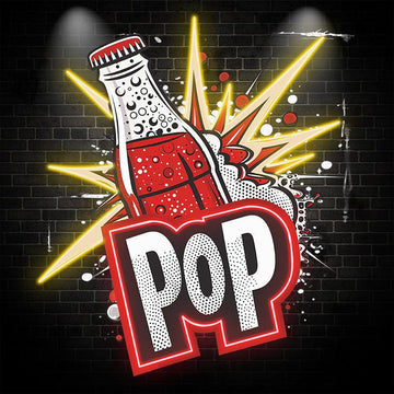 Dazzling Neon signs Lights - POP Soda Theme LED Lights, Smoke Effect, Perfect Party Decoration, Creative Home Lighting