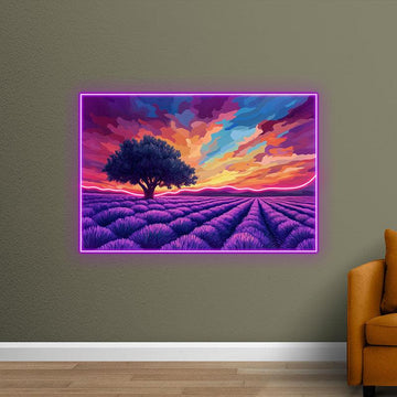Creative Landscape Painting Neon | LED Wall Decorative Lights | Unique Home Art Lighting | For Bedroom, Living Room, Office Modern Decoration
