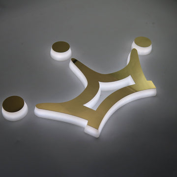 Acrylic Edge Luminous Logo Signages Indoor Side Lit Custom Business Office Channel Letter Sign