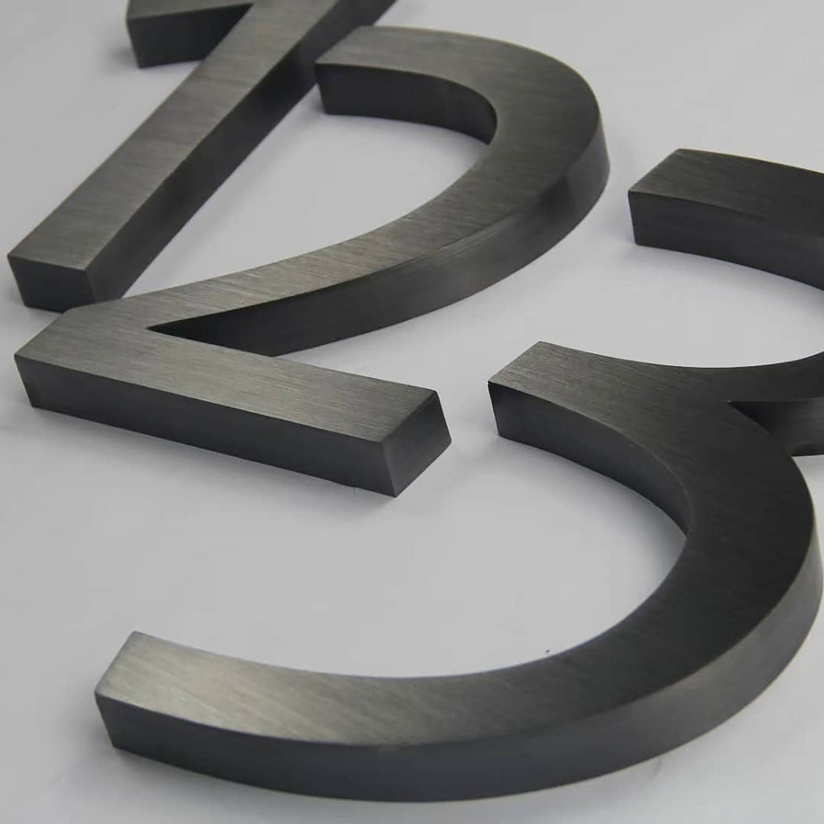 Custom Steel Letters Customized Stainless Steel Letters Brushed Metal Channel Letters Indoo