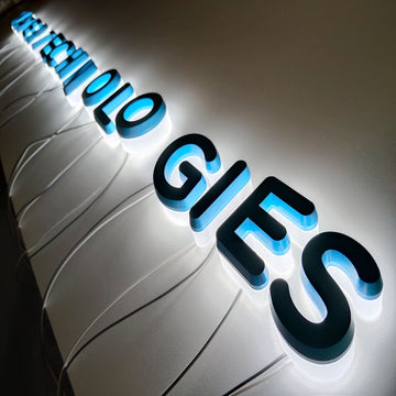 Hot-selling 3D letter shop signs luminous building customized business signs storefront LED letters solid cut signages