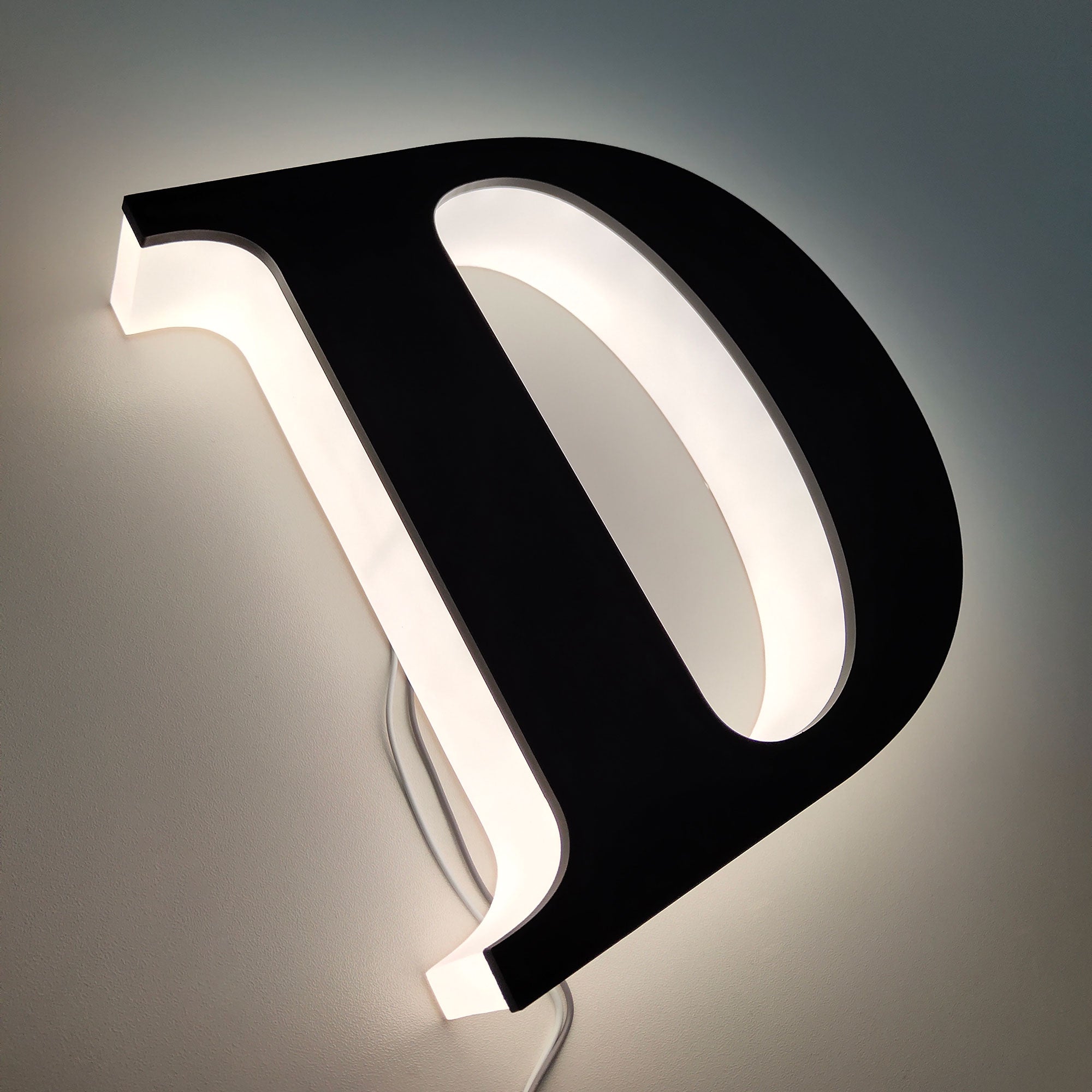 Customized signage backlit three dimensional led office sign reverse lit channel letter sign