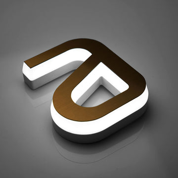 Customized Edge-Lit Acrylic Letters LED Lighting 3D Acrylic Sign for Indoor Company Lobby