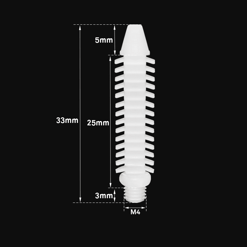 1601-3 Plastic Lead screw 3D Sign installation accessaries
