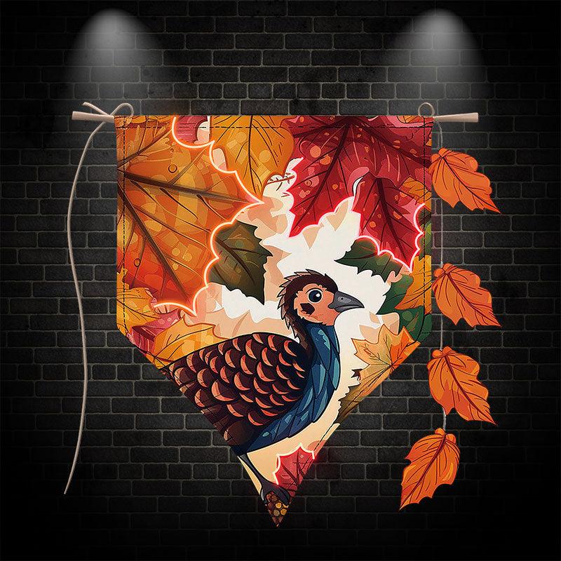 Thanksgiving Tinsel - neon signs Turkey and Maple Blessing Cozy Decoration