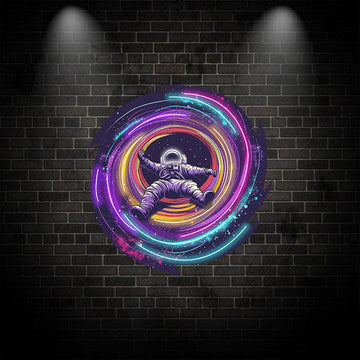 Galactic Adventure: Astronaut Neon signs  Light - Stunning LED Display of Interstellar Travel