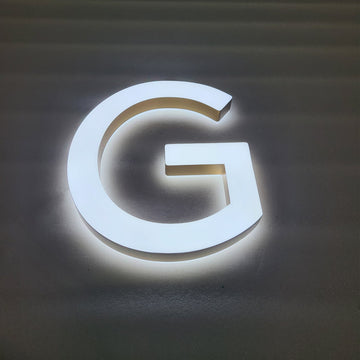 Salon Spa Shop Lighted Signboard Led Lighting Acrylic Letters Double Lit Alphabet Letters Customized Business Led Sign