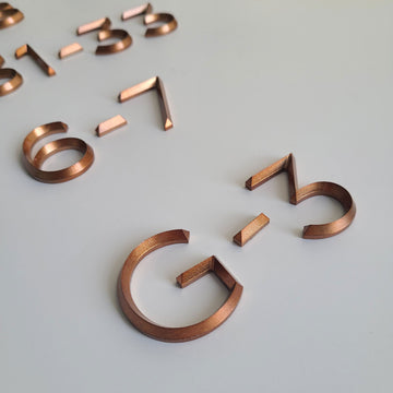 3D engraved stainless steel letters solid cut metal alphabet sign office indoor wall art letters with beveled finish