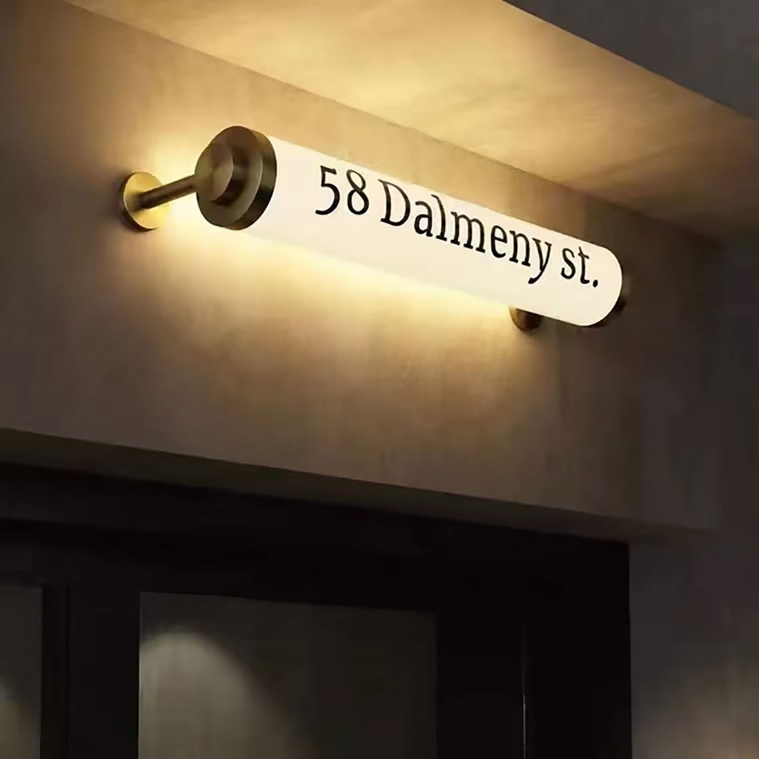 Custom Round Tube Waterproof Acrylic Lightbox Led Full-Lit Restaurant Sign with Logo Printed