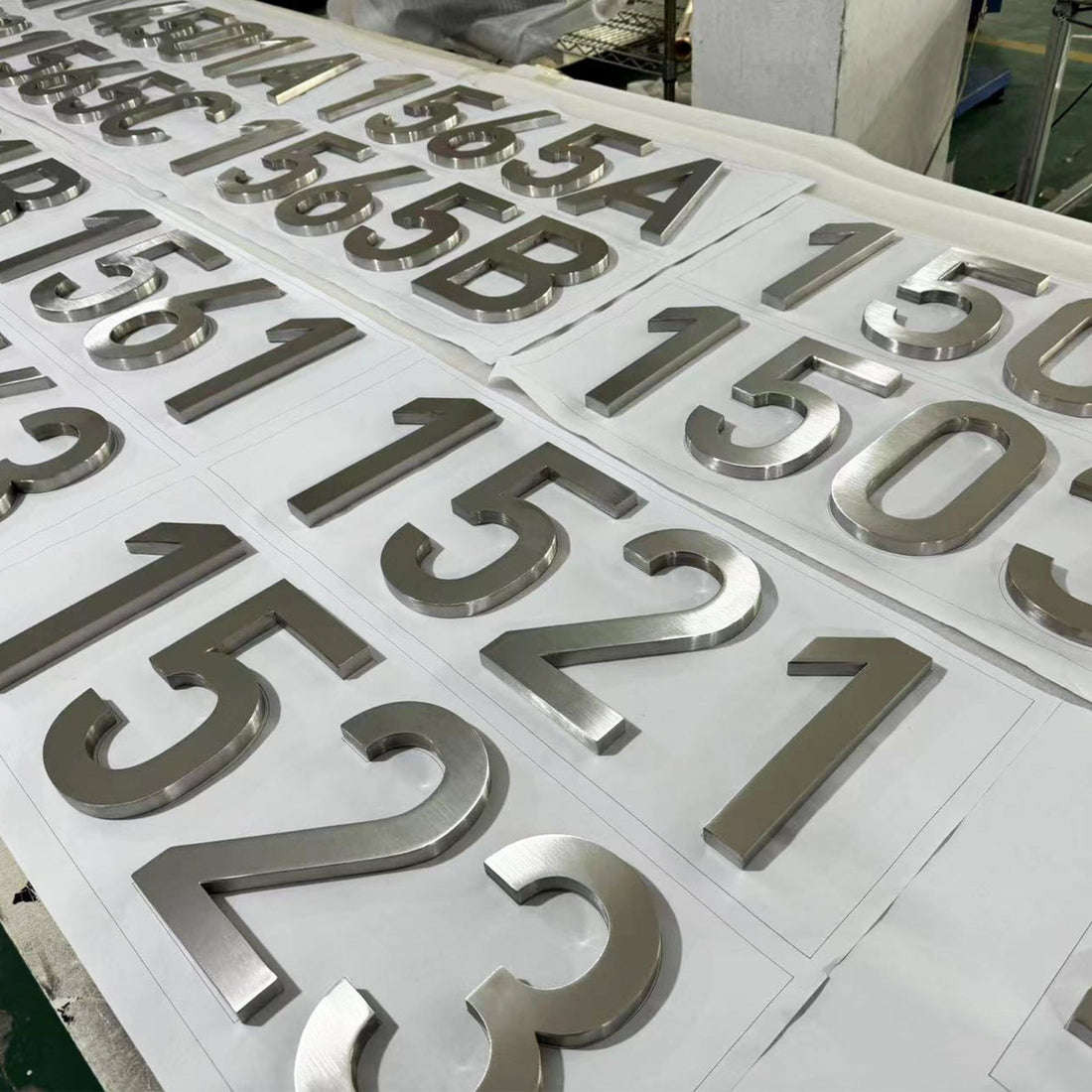 Custom design 3D letters business signs indoor company reception wall signs stainless steel letter metal double sided logo