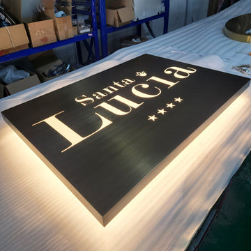 Custom Led Rectangle Advertising Lightbox Signage Outdoor Brand Display Light Box Sign Barber Shop Store Sign