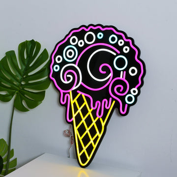 Ice cream neon sign, led neon flex sign,custom neon sign