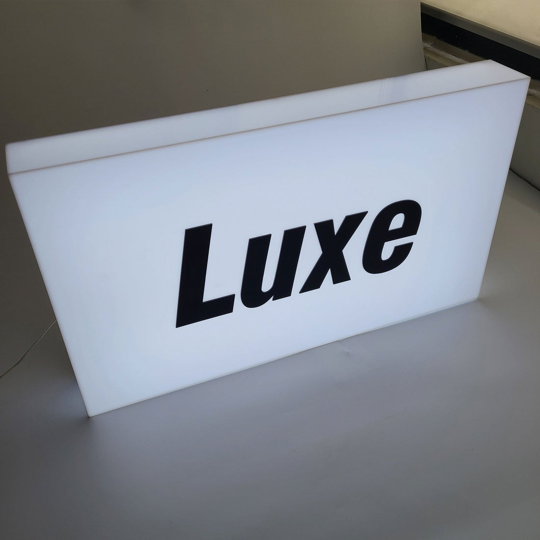 Personalized led advertising light box illuminated wall acrylic sign 3D full lit acrylic lightbox for business