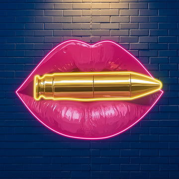 Hot Pink Lips LED Neon Sign, Perfect for Wall Decor, Bars, Beauty Salons, Bedroom Aesthetic, Wedding, Party, Valentine’s Gift