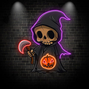 Adorable Halloween Fairy Decoration | Enchanting LED Light neon sign  for Spooky Season | Perfect for Home and Parties