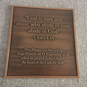 Cast copper brass custom plaques personalized memorial signage company indoor wall signs historical building signs