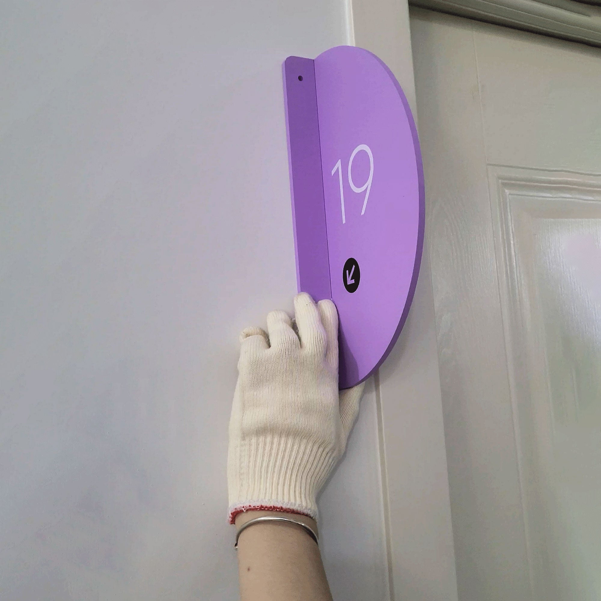 Interior Acrylic Room Number Sign Plastic Wall Plate Sign Apartment House Number Door Plate Sign Hotel Directional Signs