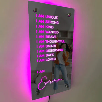 Affirmations Mirror – I Am Mirror Light...