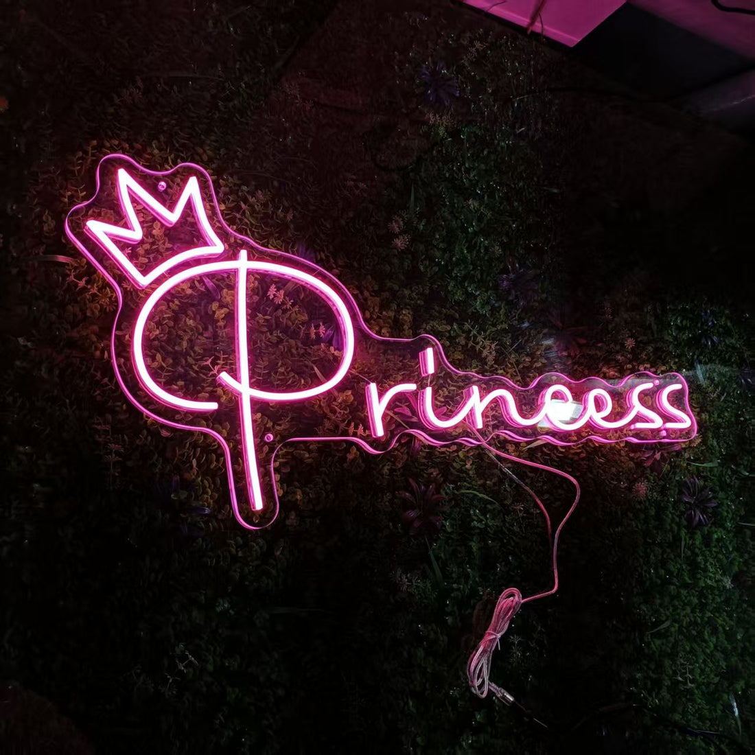 Princess Neon Sign – Custom LED Fairy Tale Wall Decor for Girls' Room, Birthday Party or Beauty Salon