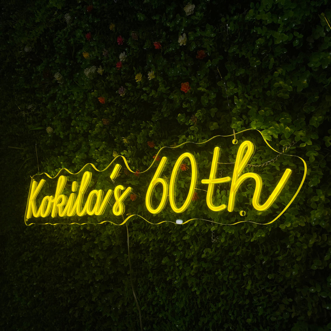 Custom Birthday Name & Age Neon Sign – Personalized LED Neon Light with Your Text | Choose Color, Size, Font & Shape | Perfect for Birthday Party Decor & Gifts