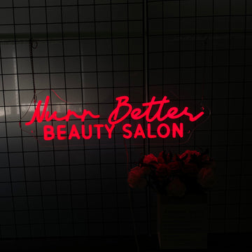 Beauty and Hair Salons LED Neon Light,Custom Red Neon Sign,Wall Decorations, Ideal for salon owners, interior designers