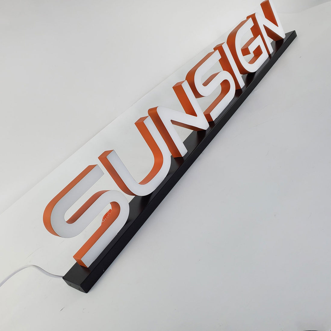 Interior Double Side Illuminated Channel Sign Stainless Steel Backlit Signage Free Standing Acrylic Letters For Business Logo