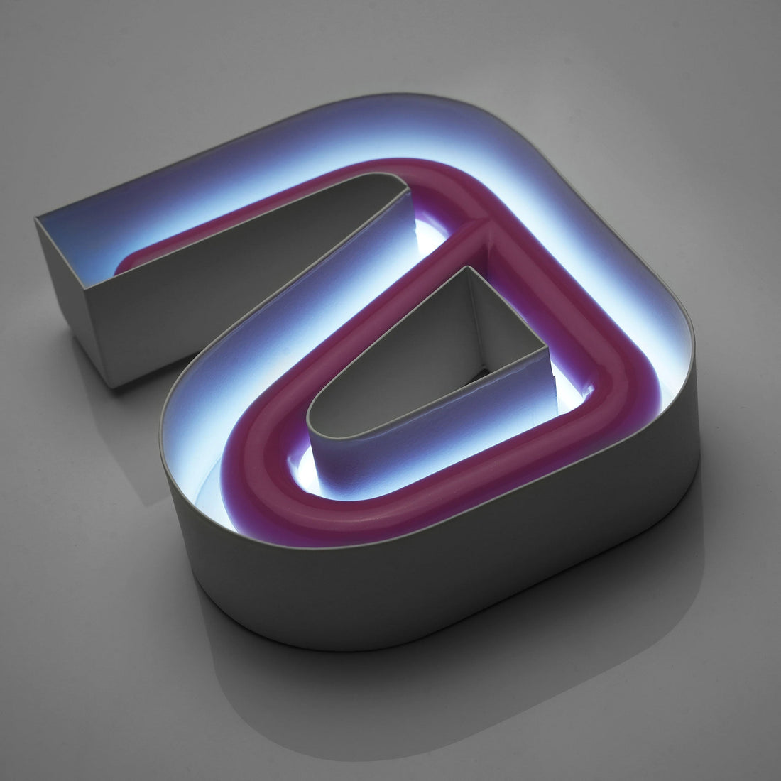 Wall mounted LED 3D letters custom shop signage acrylic faux neon sign led business signs