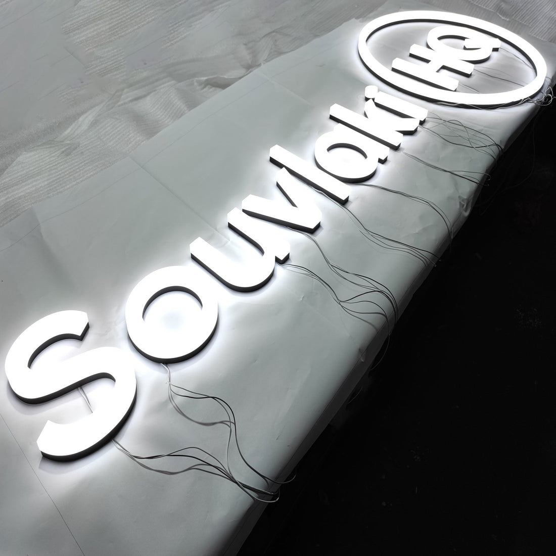 Custom Led 3d Acrylic Letter Sign Advertising Face and Side Lit Signage For Interior Display Shop Sign