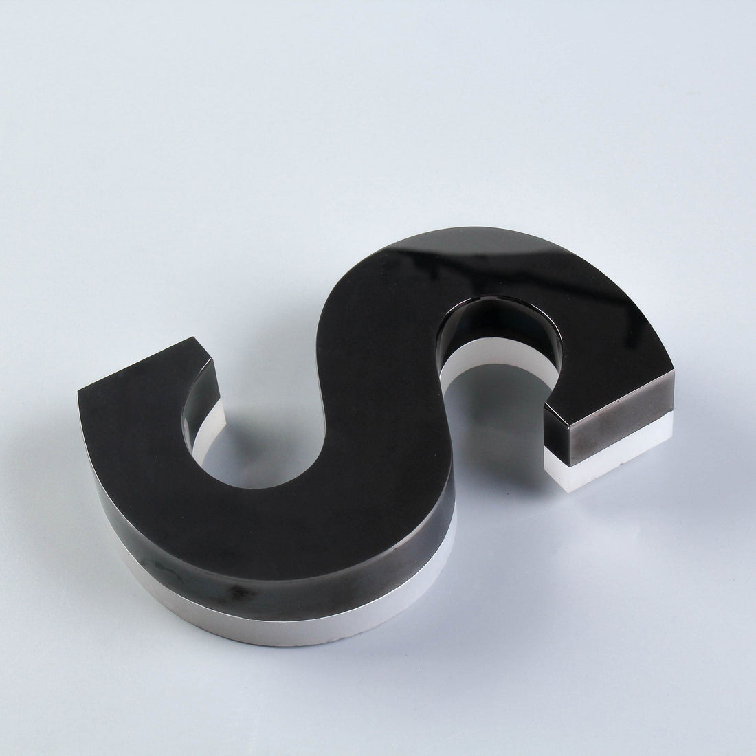 Custom Stainless Steel Backlit Alphabet Lettering Signs LED Halo Lit Channel Letters Sign