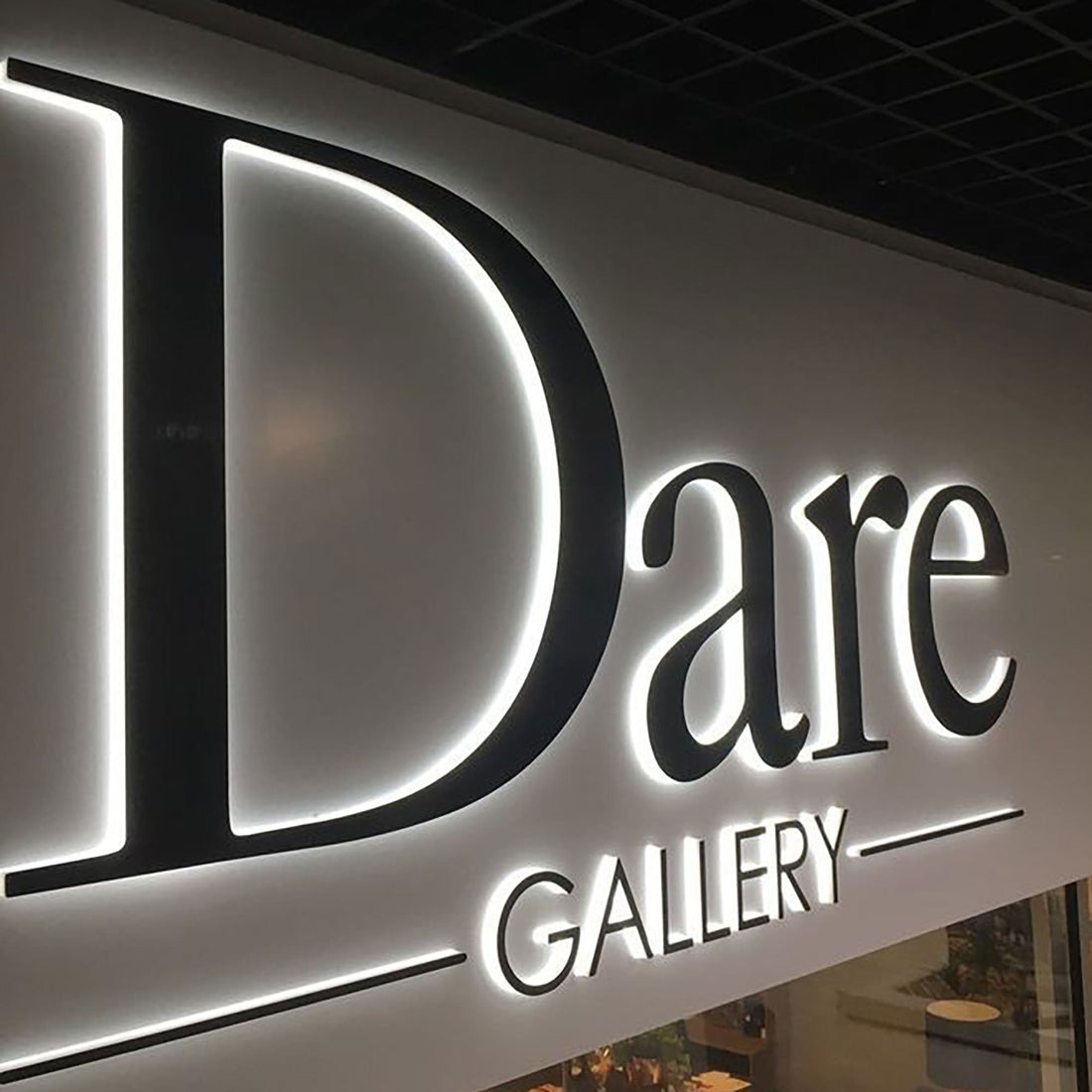 Outdoor Signboard Shopfront Signs Light Boxes 3D Led Business Sign Acrylic Raised Cabinet Sign