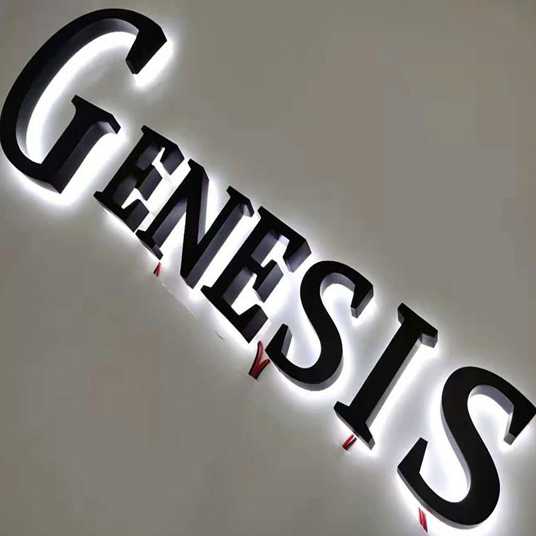 Dropshipping custom business office indoor outdoor letter wall 3d led backlit channel letter sign with CE certificate