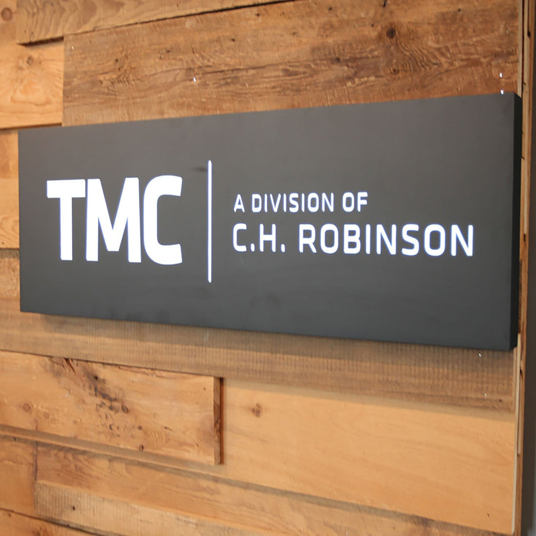 Illuminated Business Signs 3d Acrylic Led Frontlit Lightbox Reception Indoor Wall Mounted Company Logo Signboard