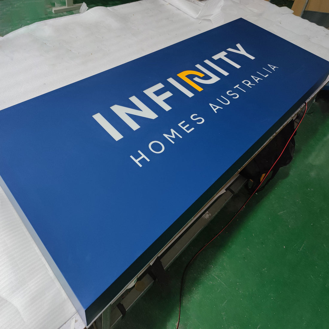 Rectangle Acrylic Frontlit Lightbox Painted Color Led Double Side Illuminated Shopfront Signboard