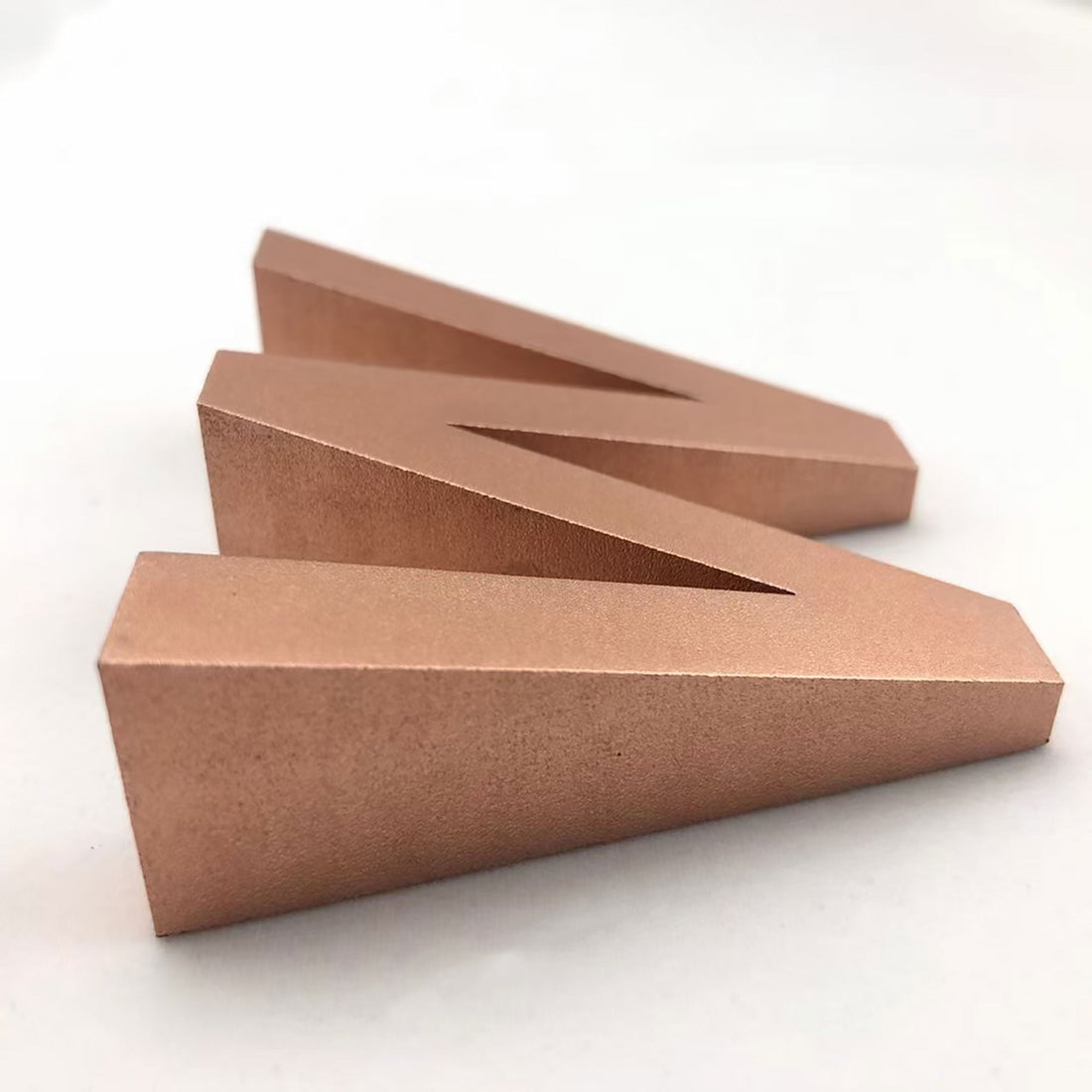 Custom gold finish aluminum cut letters indoor office wall signs engraved silver metal letters