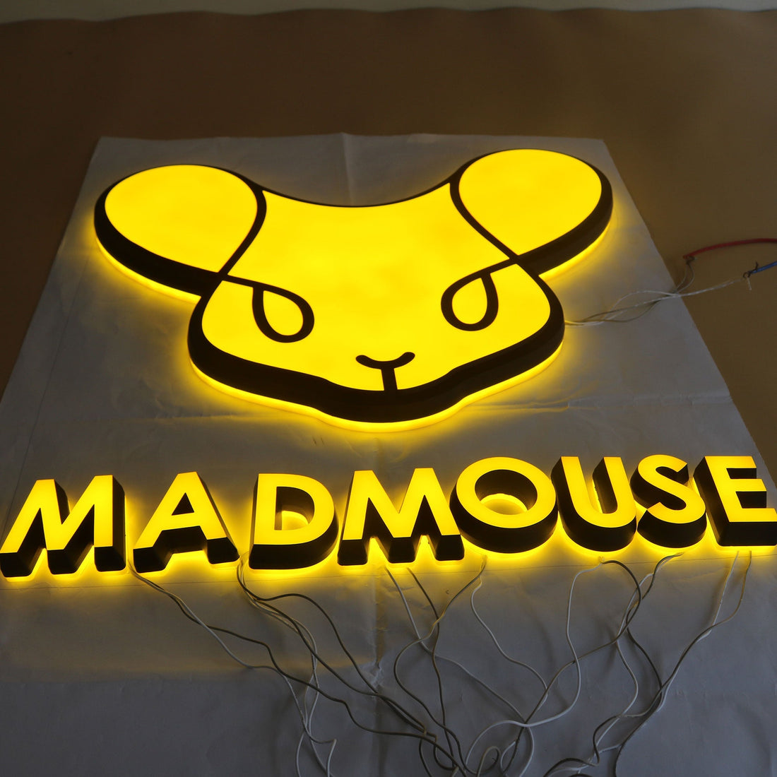 Waterproof led acrylic letters plastic frontlit business signs backlit commercial letters signage