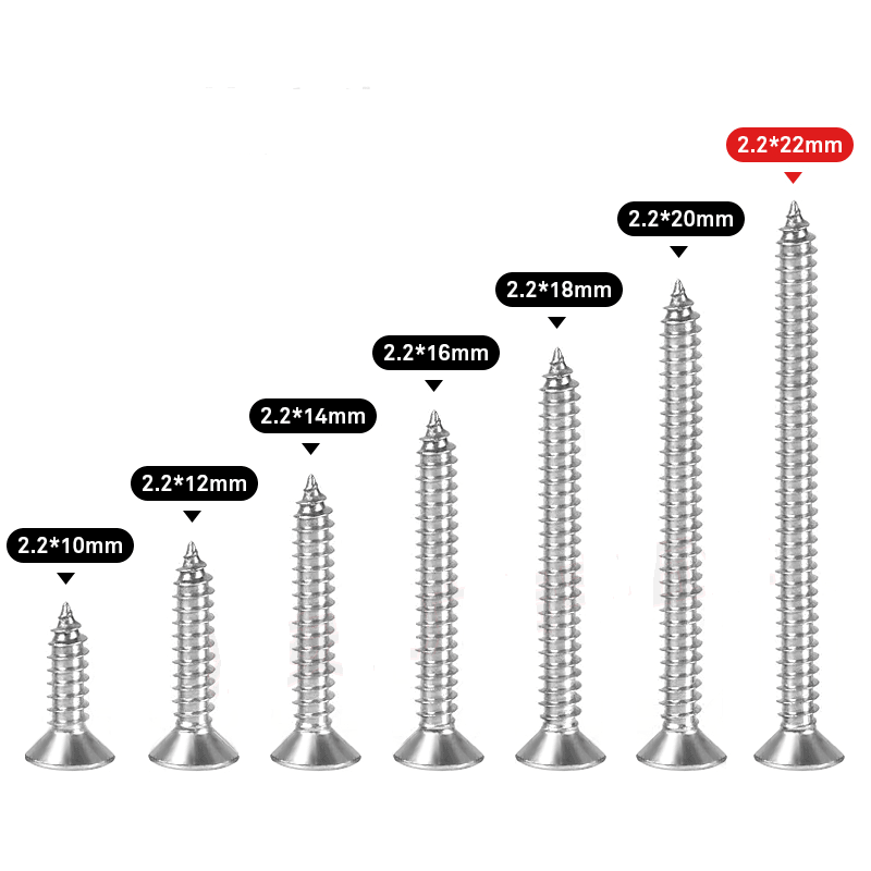 3D Sign  304 Stainless Steel Countersunk Head Screws