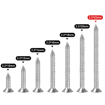 3D Sign  304 Stainless Steel Countersunk Head Screws