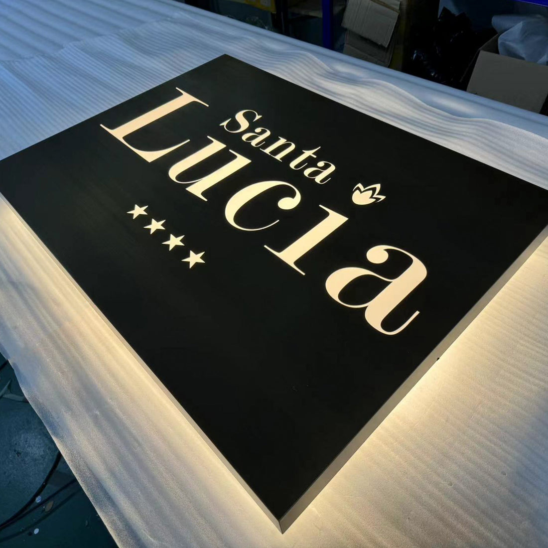 Custom Led Rectangle Advertising Lightbox Signage Outdoor Brand Display Light Box Sign Barber Shop Store Sign