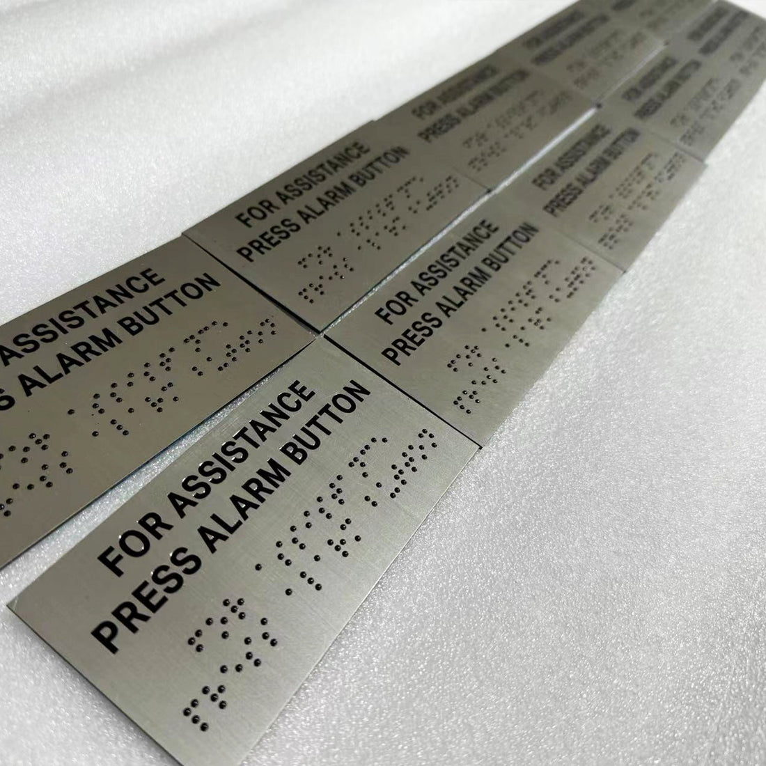 Custom directional Sign ADA Braille Number Sign Interior Informational Braille Signage Door Front Metal Signs