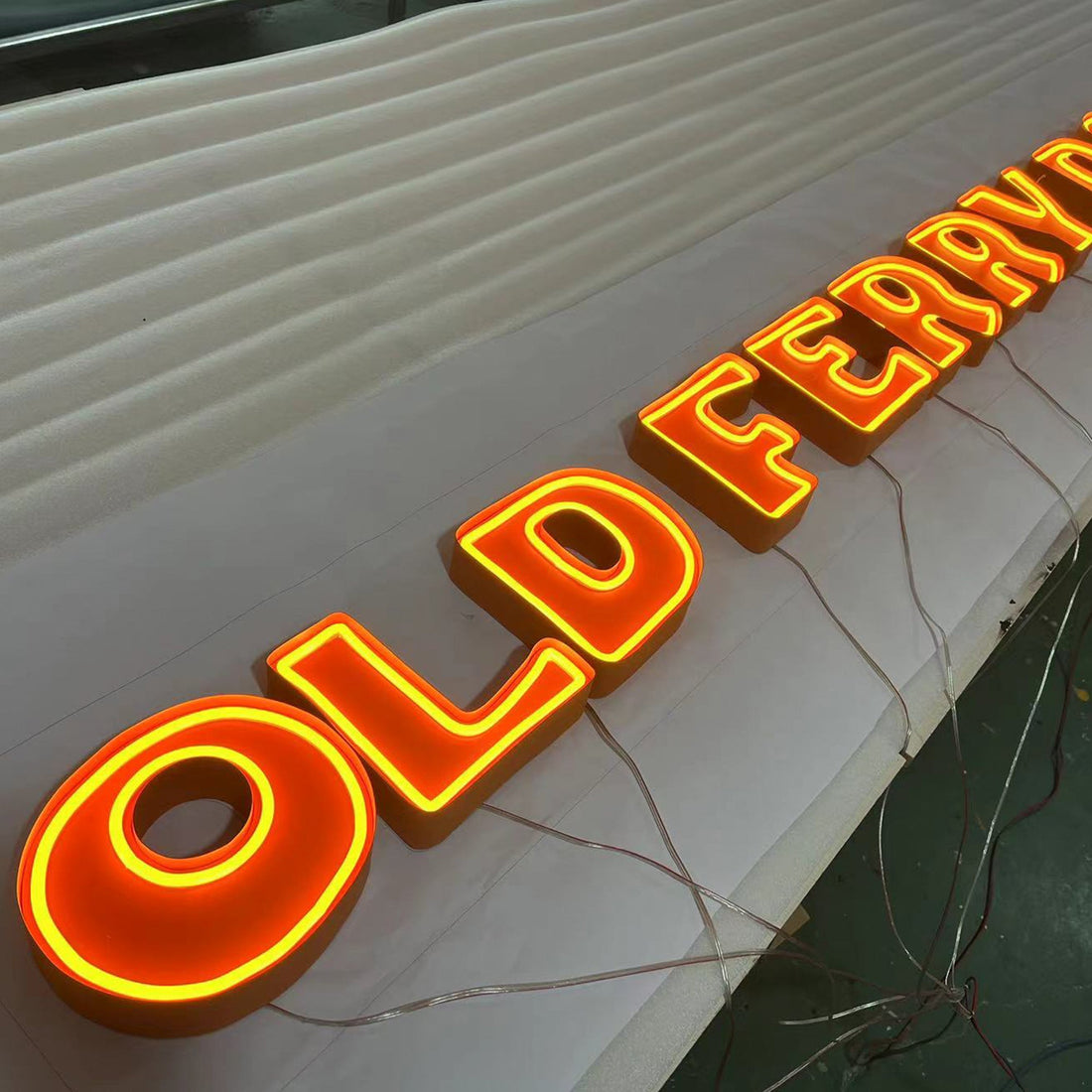 Waterproof led business signs custom flexible neon lights with metal channel decorative led neon signs