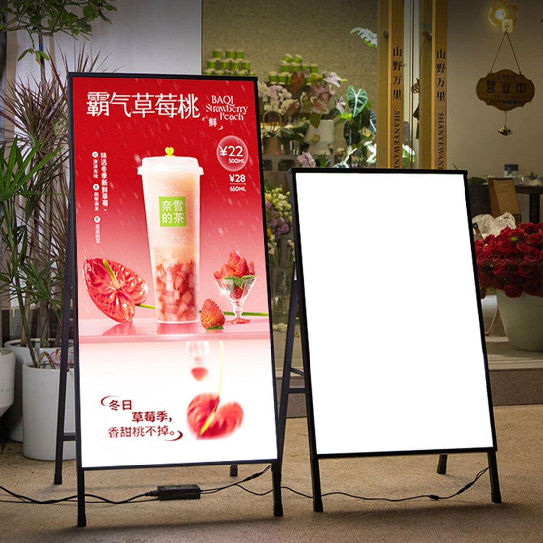 Custom led menu board lighting box led poster a1/a2/a3/a4 free standing ultra thin light box